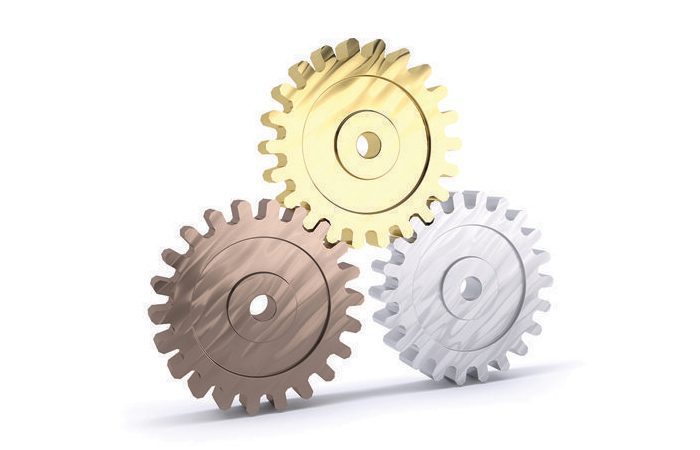 io_solutions_principal_team 3 metal gears representing io solutions principal team