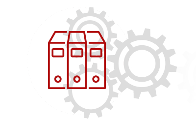 prep material icon with books and gears io solutions